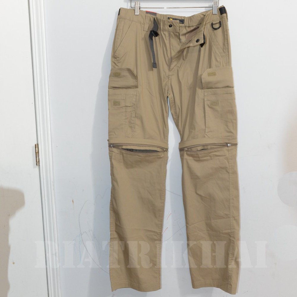 Men's Convertible Pants Shorts BC Clothing TAN - Picture 4 of 8